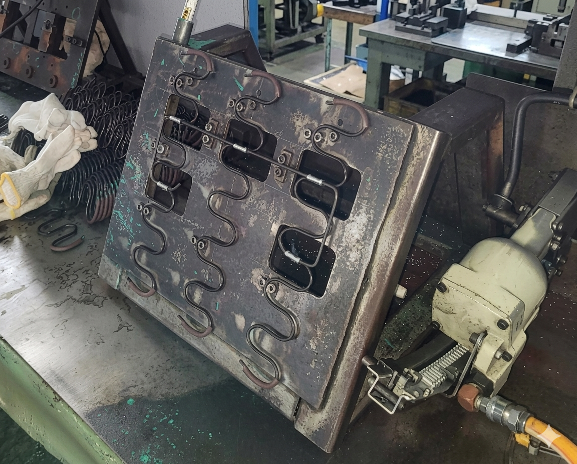 Industrial assembly and sub-assembly production process for metal components